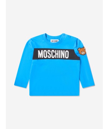 Moschino Baby Long Sleeve Logo T-Shirt livraison et retour toujours gratuits