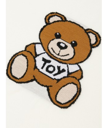 Moschino Baby Wool Knitted Teddy Bear Blanket (W:80cm) Jusqu'à 80% De Réduction