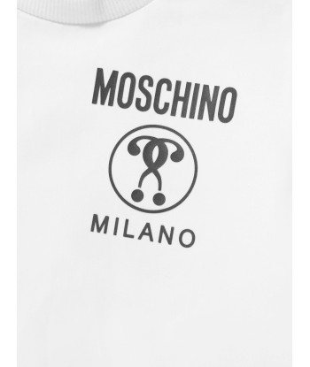 Moschino Baby Long Sleeve Milano Logo T-Shirt le des métaux précieux