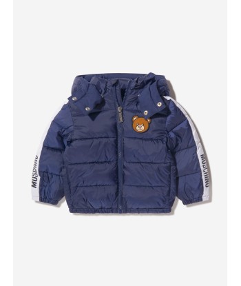 Moschino Baby Logo Trim Padded Jacket store