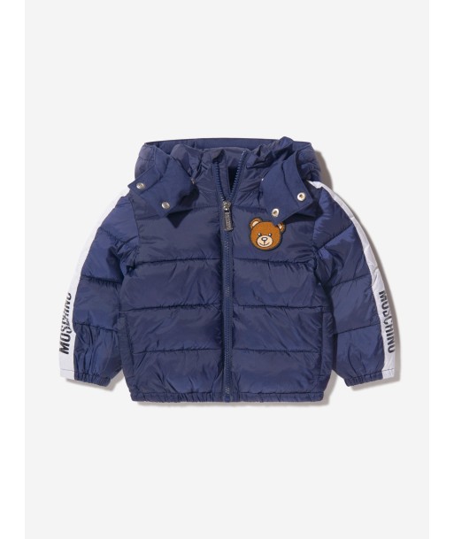 Moschino Baby Logo Trim Padded Jacket store