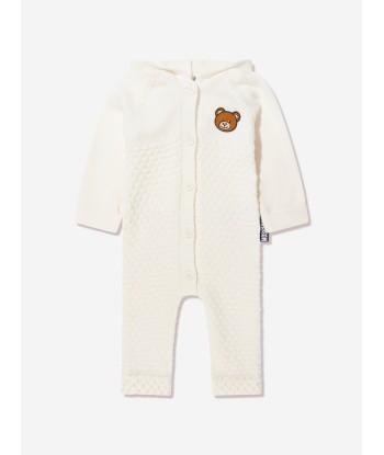 Moschino Baby Wool Knitted Bear Babygrow JUSQU'A -70%! 