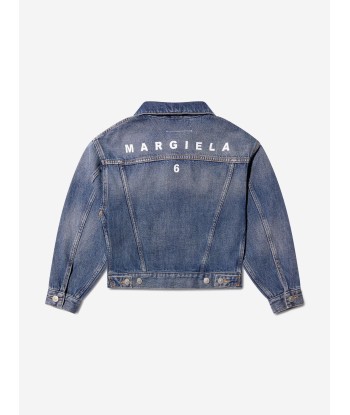 MM6 Maison Margiela Kids Denim Jacket In Blue l'achat 