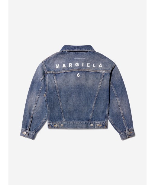 MM6 Maison Margiela Kids Denim Jacket In Blue l'achat 