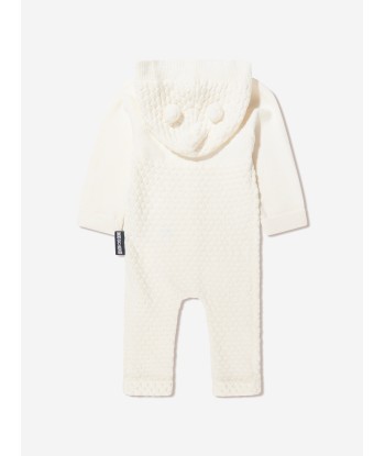 Moschino Baby Wool Knitted Bear Babygrow JUSQU'A -70%! 