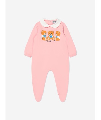 Moschino Baby Girls Babygrow And Hat Gift Set shop