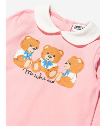 Moschino Baby Girls Babygrow And Hat Gift Set shop