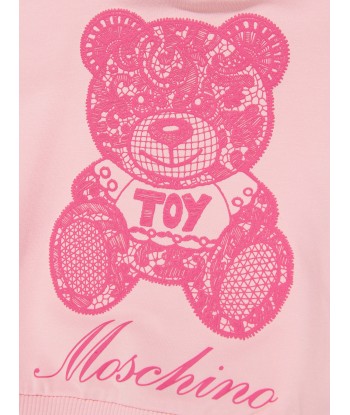 Moschino Girls Teddy Hoodie in Pink votre