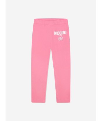 Moschino Girls Maxi T-Shirt And Leggings Set in Pink pas cheres