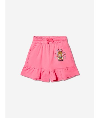 Moschino Girls Teddy Flower Shorts in Pink Dans la société mordern