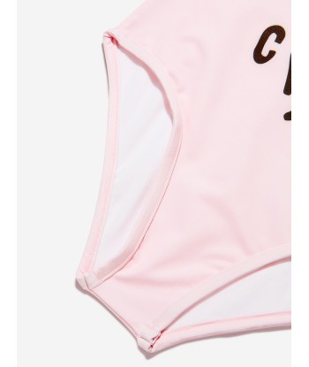 Moschino Girls Teddy Logo Swimming Costume in Pink Par le système avancé 