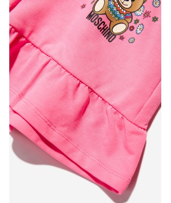 Moschino Girls Teddy Flower Shorts in Pink Dans la société mordern