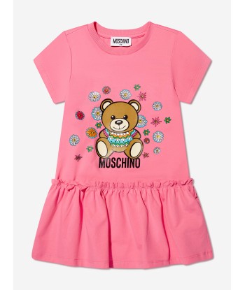 Moschino Girls T-Shirt Skater Dress in Pink les ctes