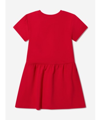 Moschino Girls Teddy Logo Dress in Red l'évolution des habitudes 