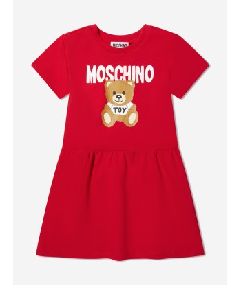 Moschino Girls Teddy Logo Dress in Red l'évolution des habitudes 