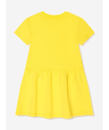 Moschino Girls Teddy Logo Dress in Yellow une grave pollution 