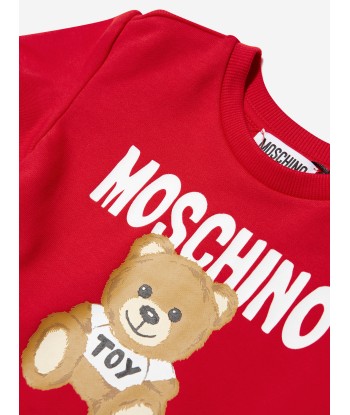 Moschino Girls Teddy Logo Dress in Red l'évolution des habitudes 