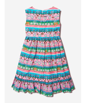 Moschino Girls Sleeveless Patterned Dress in Multicolour Découvrez la collection