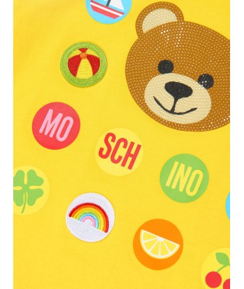 Moschino Kids Teddy Print T-Shirt in Yellow Le MVP de beaucoup