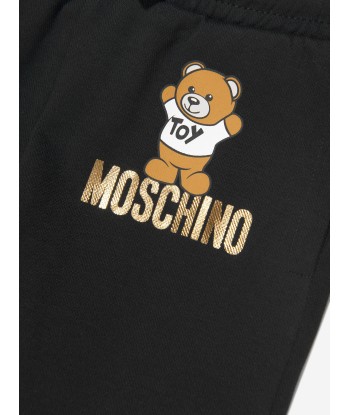 Moschino Kids Teddy Logo Joggers in Black d'Europe débarque