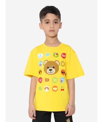 Moschino Kids Teddy Print T-Shirt in Yellow Le MVP de beaucoup