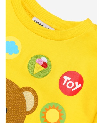 Moschino Kids Teddy Print T-Shirt in Yellow Le MVP de beaucoup