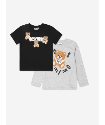 Moschino Boys T-Shirt Set (2 Piece) in Black de votre