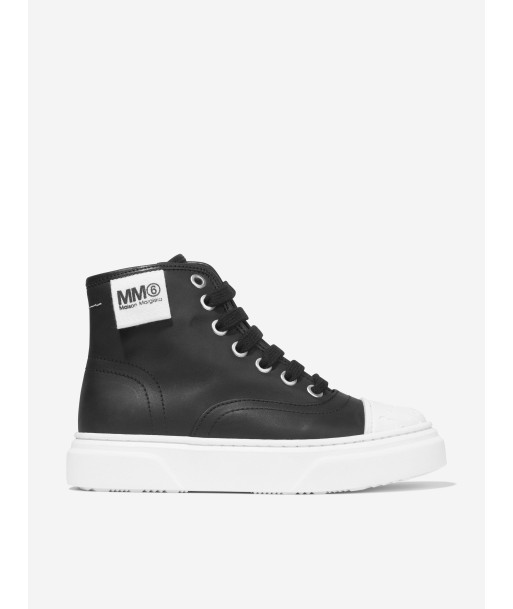 MM6 Maison Margiela Kids Leather High Top Trainers ou a consommer sur place