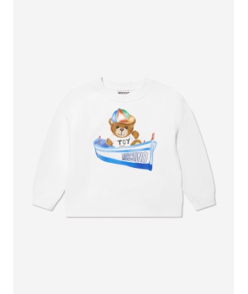 Moschino Boys Boating Teddy Sweatshirt in White france