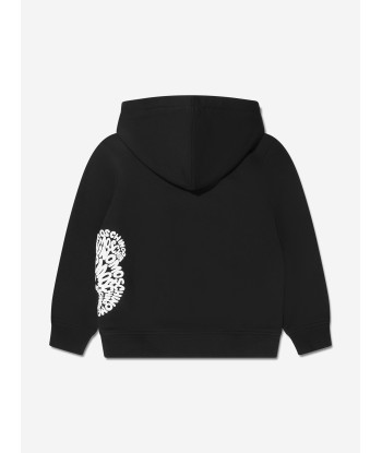 Moschino Kids Teddy Logo Hoodie in Black français