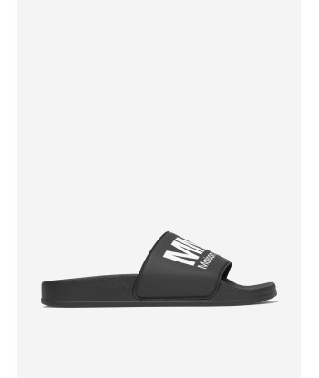 MM6 Maison Margiela Kids Logo Sliders brillant des détails fins