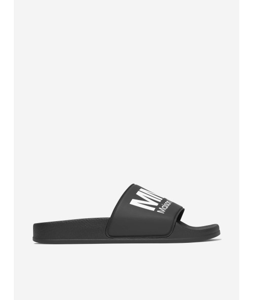 MM6 Maison Margiela Kids Logo Sliders brillant des détails fins