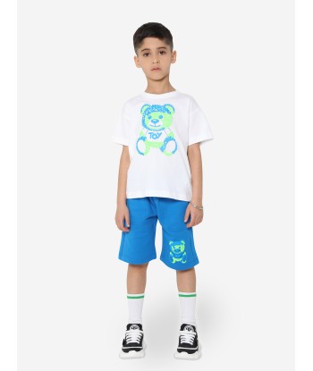 Moschino Boys Teddy T-Shirt And Shorts Set in White de technologie