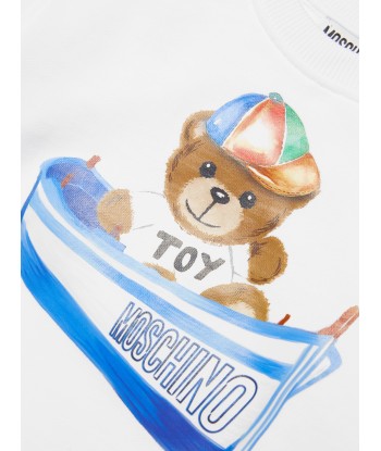 Moschino Boys Boating Teddy Sweatshirt in White france