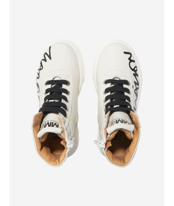 MM6 Maison Margiela Kids Leather High Top Trainers votre