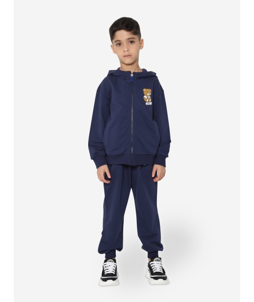 Moschino Kids Teddy Logo Tracksuit in Navy une grave pollution 