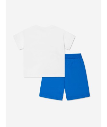 Moschino Boys Teddy T-Shirt And Shorts Set in White de technologie