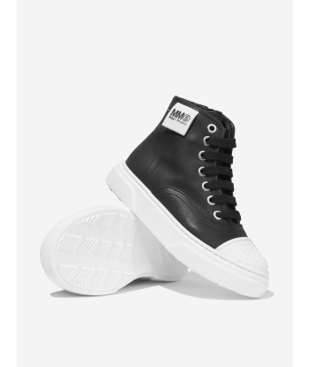 MM6 Maison Margiela Kids Leather High Top Trainers ou a consommer sur place