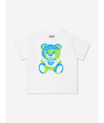 Moschino Boys Teddy T-Shirt And Shorts Set in White de technologie