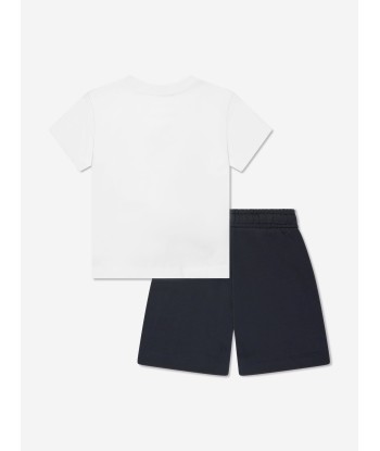 Moschino Boys T-Shirt And Shorts Set in White français