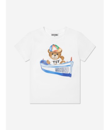 Moschino Boys T-Shirt And Shorts Set in White français