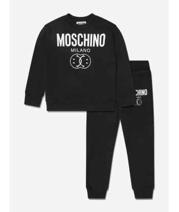 Moschino Boys Milano Logo Tracksuit in Black Faites des économies