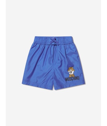 Moschino Boys Teddy Logo Swim Shorts in Blue votre restaurant rapide dans 