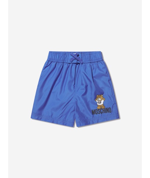 Moschino Boys Teddy Logo Swim Shorts in Blue votre restaurant rapide dans 