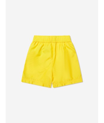 Moschino Boys Teddy Logo Swim Shorts in Yellow Par le système avancé 