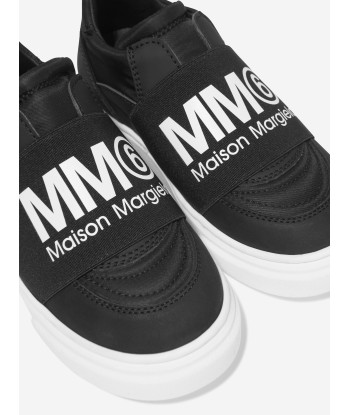 MM6 Maison Margiela Kids Leather Logo Trainers de l' environnement