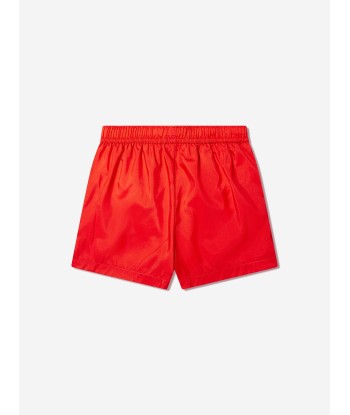 Moschino Boys Teddy Logo Swim Shorts in Red du meilleur 