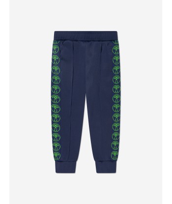 Moschino Boys Milano Logo Joggers in Navy de pas cher