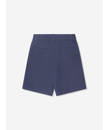 Moschino Boys Teddy Logo Shorts in Navy l'achat 