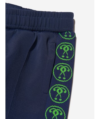 Moschino Boys Milano Logo Joggers in Navy de pas cher